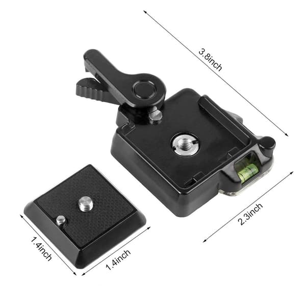 Universal Quick Release Plade Klemmebeslag til Kamera Tripod Kuglehoved