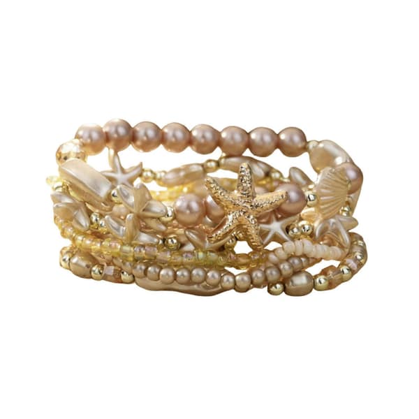 Stackable Coastal Bracelets - Summer Gift Yellow