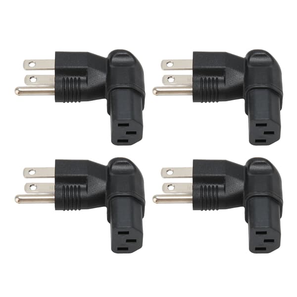 1,2 m NEMA 5 15P til IEC320 C13 90 graders 3-benet strømkabeladapter til bærbar oplader US-stik 125V