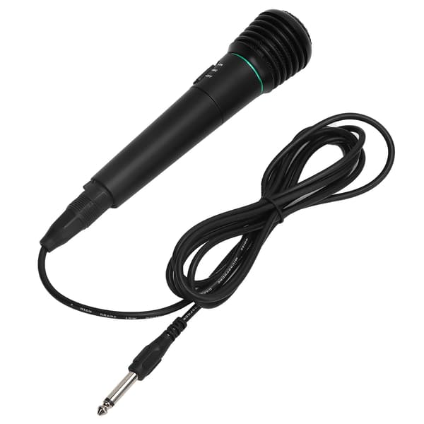 Håndholdt Dynamisk Karaoke Mikrofon Kablet Trådløs 2 i 1 for Hjemmesang