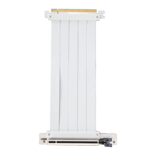 PCIe 4.0 X16 Riserkabel Höghastighets Flexibel Förlängningskabel 90 Grader GPU Förlängningskabel för RTX 4090 Vit 20cm 7.9in