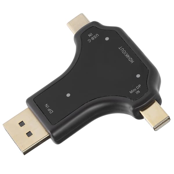 3-i-1 Multifunksjonsadapter HD DP Mini DP til HDMI-konverter for bærbart tilbehør D63A