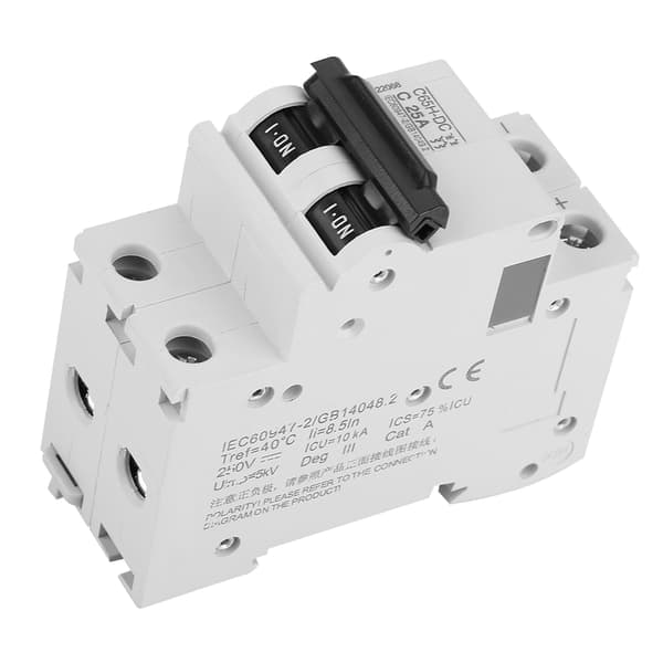 2P 250V Lågspännings DC dvärgbrytare för solpaneler, nätsystem (25A)