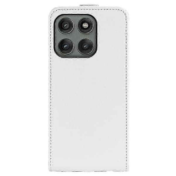 Compatible Case for Motorola Edge 60 Pro 5G with Card Slots Vertical Flip Leather Case White