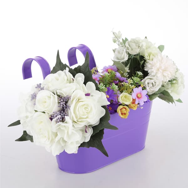 Dobbeltkrok Jernpotte - Sett med 2 (Lilla, 27*15*13cm)
