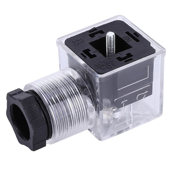 5 stk. hydraulisk solenoidspoleventilprop med transparent lampe Universal AC 220V