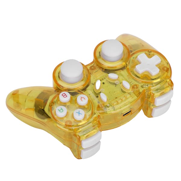 Trådløs Spilcontroller Beskyttende Skal ABS Gamepad Transparent Gul Multi Farve Tilbehør