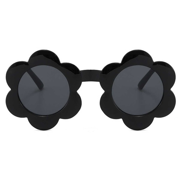 Små Solglasögon för Barn - Barnsolglasögon Blomma - Svart svart Black flower