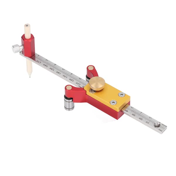 Hjulmarkeringsmåler Glidende Træskriverværktøj DIY Parallel Lineær Bue Tegning Højde Måling