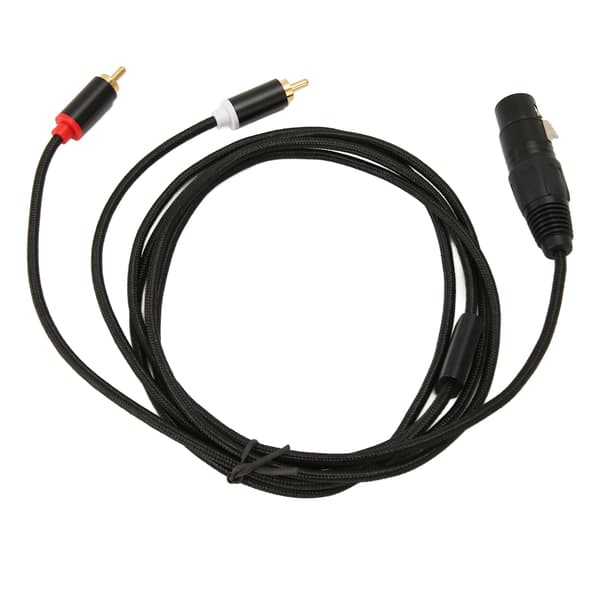 XLR til Dobbelt RCA Kabel Hun til Han Lavt Tab Støjfri Y Splitter Stereo Lyd Interconnect Ledning 2m 6.6ft