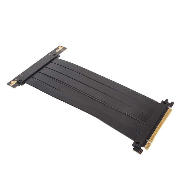 PCIe 4.0 X16 Riser Kabel Høj Hastighed Fleksibel GPU Forlænger 90 Grader til RTX 4090 Sort 30cm 11.8in