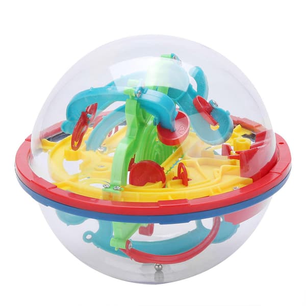 3D Spherical Labyrinth Ball Puzzle Toys Kids Balance Game Gift Intelligence Training Tool