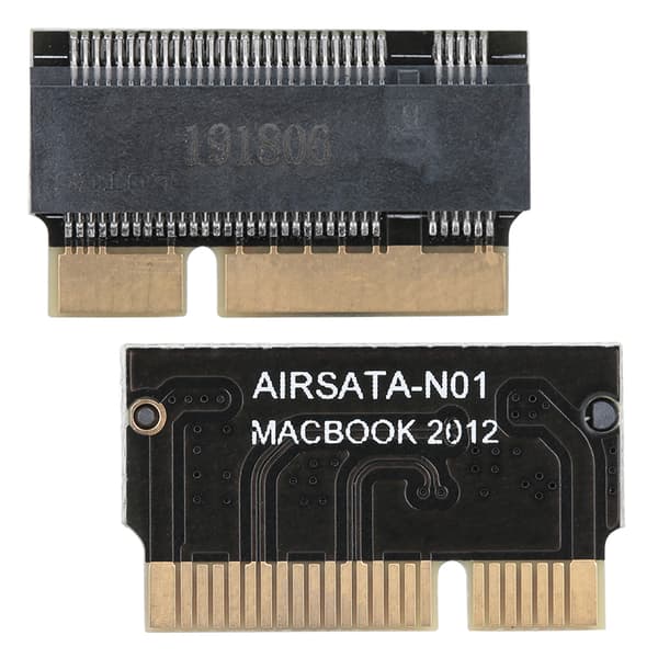 SATA M.2 NGFF SSD -sovitin Macbook 2012 -kiintolevylle, levylle, ilman ohjainta