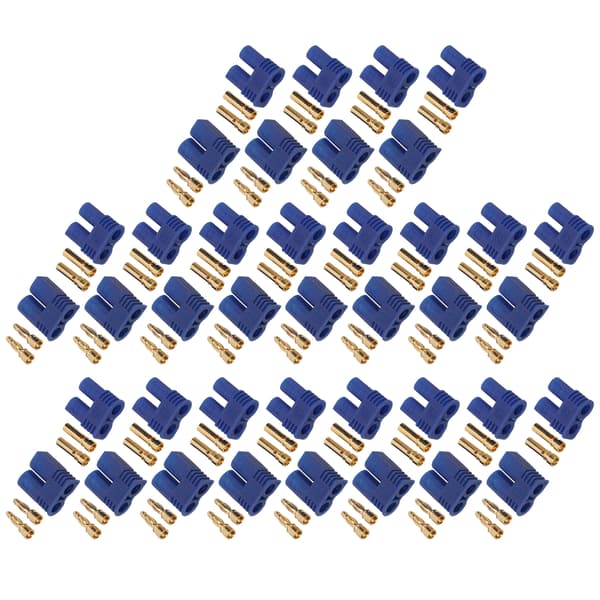 20 Sæt EC2 Batteristikforbindelser Hun Han Adapter til RC Lipo Batteri