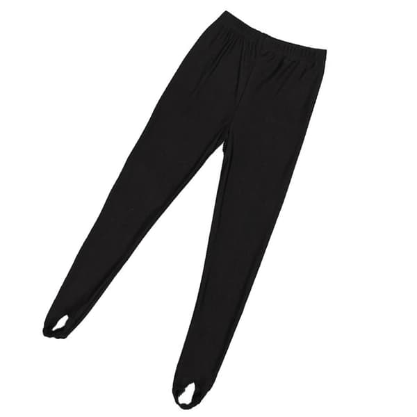 Børne Dansebukser Sort Elastisk Åndbar Atletisk Leggings til Drenge Piger Størrelse 110 70
