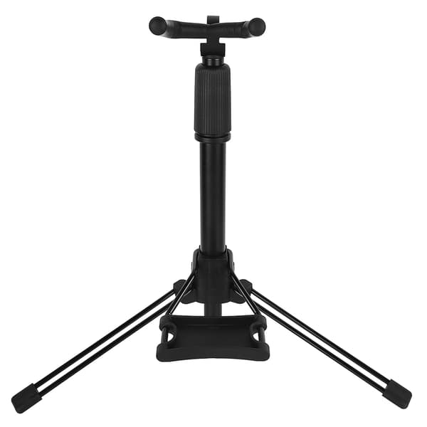 Elektrisk blæserørsholder justerbar foldbar solid jernstang musikinstrumentstativ