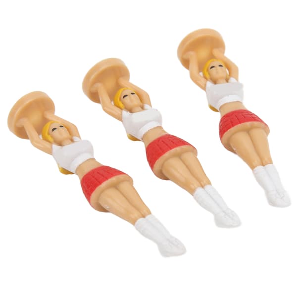 3 stk. Plast Cheerleader Golf Tee Holder til Piger Driver Course Træning