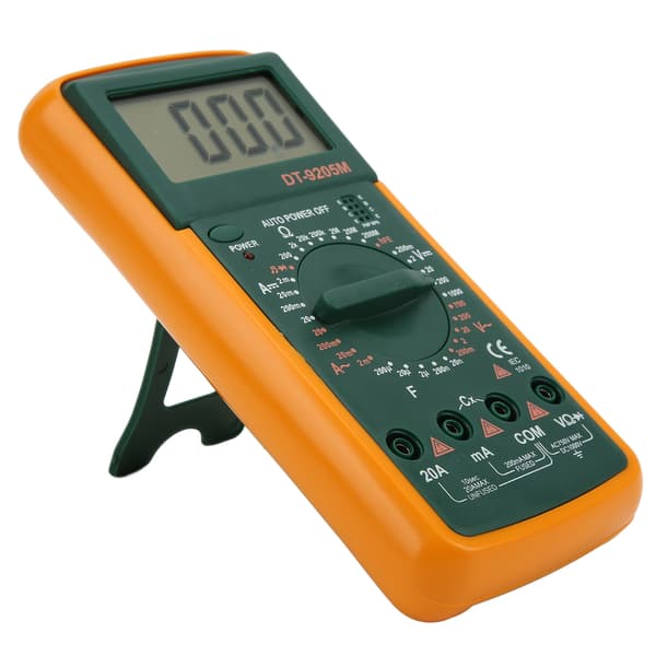 DT9205M LCD Stor Skærm Digital Multimeter Håndholdt Voltmeter Ohmmeter Amperemeter Tester