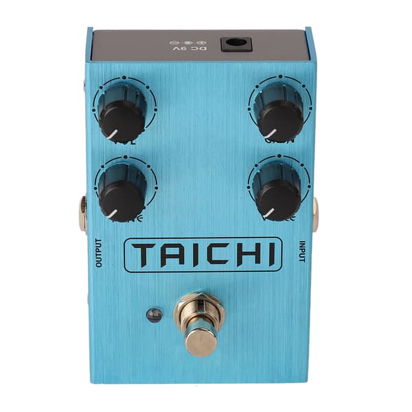 Elektrisk guitar effekt drive pedal effektor simulerer guitar distortion og overdrive effekter AN 38 Lyseblå