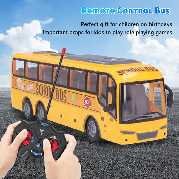LED Lys RC Skolebus Legetøj
