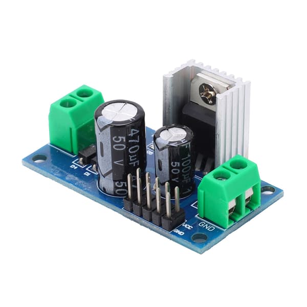 Stabilisert strømforsyningsmodul 12V 1.2A L7812 LM7812 Spenningsregulator PCB