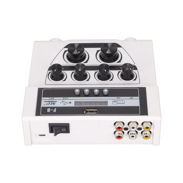 Mini lydmixer Bluetooth-optagelse MP3 Karaoke Stereo Mixer til TV PC Smartphone 100-240V US-stik
