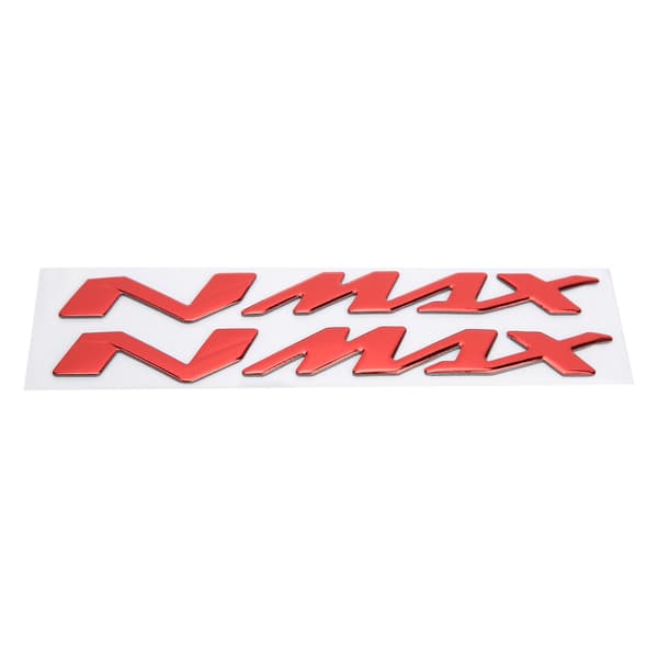 Yamaha NMAX155 125 Motorcykel 3D Emblem Dekaler Röd Par