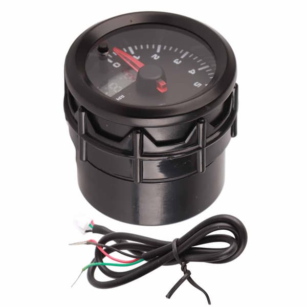 52 mm / 2 tommer 7 farver LED speedometer omdrejningstæller bilmodifikationsmåler