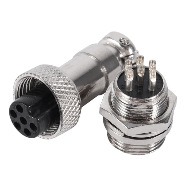 10 Sett GX12 6-pin 12mm Aviation Plug Mann Hunn Metall Socket Connector