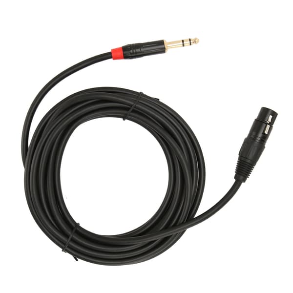 XLR Hun til 1/4 tomme 6,35 mm TRS Balanceret Mikrofonkabel 5 m