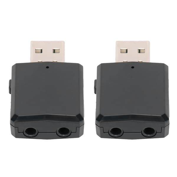 2 stk Bluetooth 5.0 lydsender/-mottaker 2-i-1-adapter for TV, bil, datamaskin