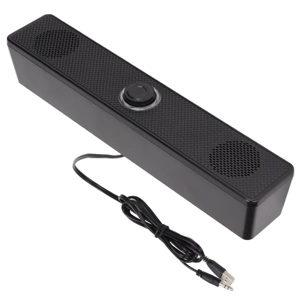 E 350TS USB-driven 3,5 mm ingång Dator Soundbar med volymkontroll för stationär PC Laptop Tablet