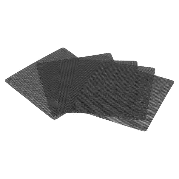 5st 12cm PC Laptop PVC Dammtät Fläkt Skydd Filter Svart