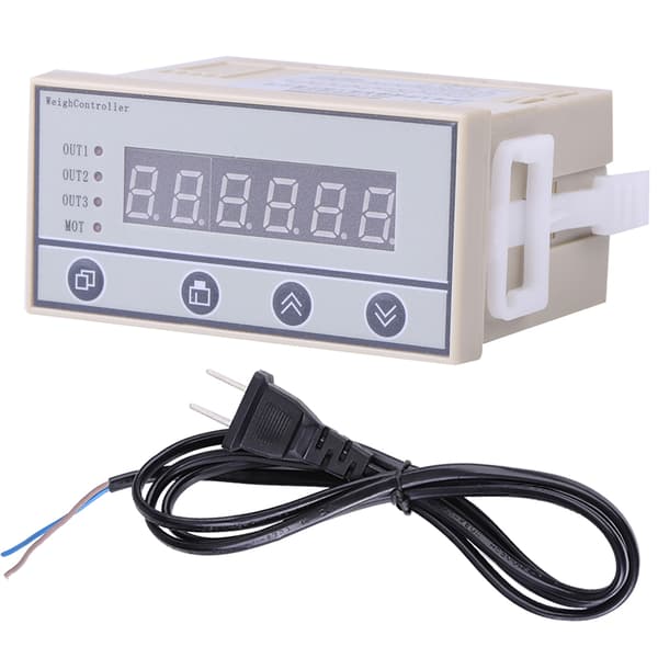 220V Högprecisionsvågkontroll Viktindikator 6-siffrig LED-display US-kontakt