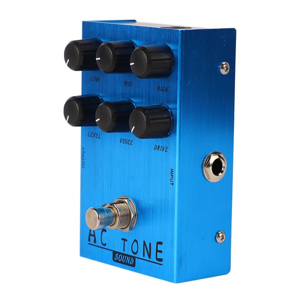 Elektrisk guitar effekt drive pedal effektor, der simulerer guitarforvrængning og overdrive-effekter AN 33 Blå