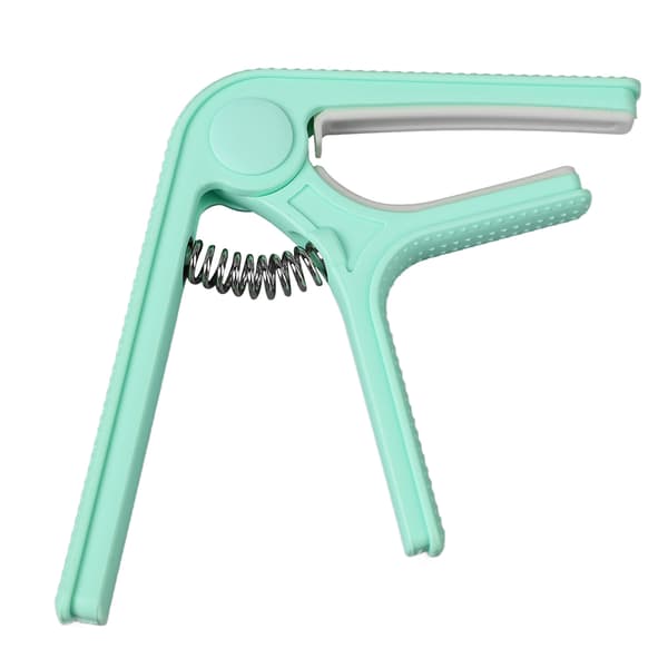 Gitarr Capo Clip Clamp med halkfri punkt Universal Bra skydd Ukulele Elgitarr Capo Cyan