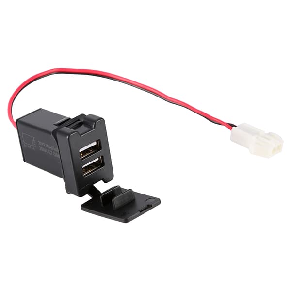 12V 24V til 5V 3.1A Dobbelt USB Biloplader Adapter til Toyota Køretøjer