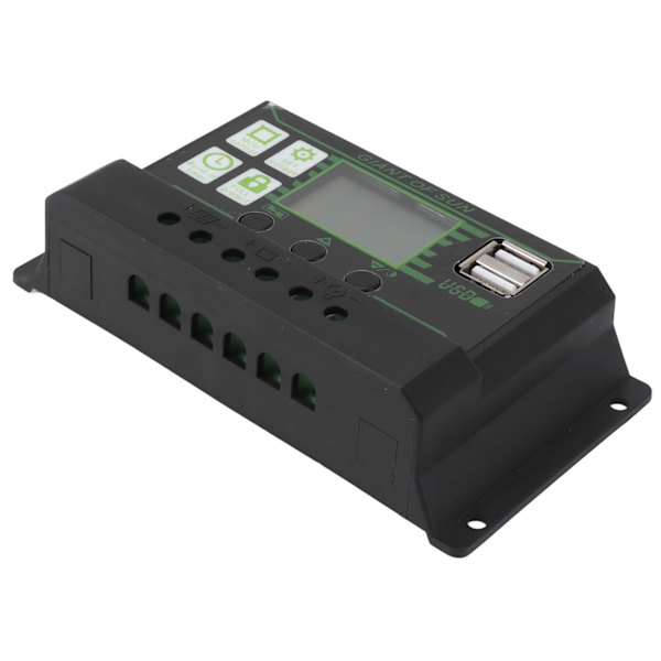 Solar Charge Controller 80A LCD-display Dobbelt USB-port PWM-opladning ABS 5V Solpanelregulator