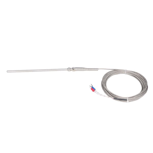 Termoelement K-typ 150 mm sond 0°C till 600℃ snabb respons 5 meter lång temperatursensor termoelement