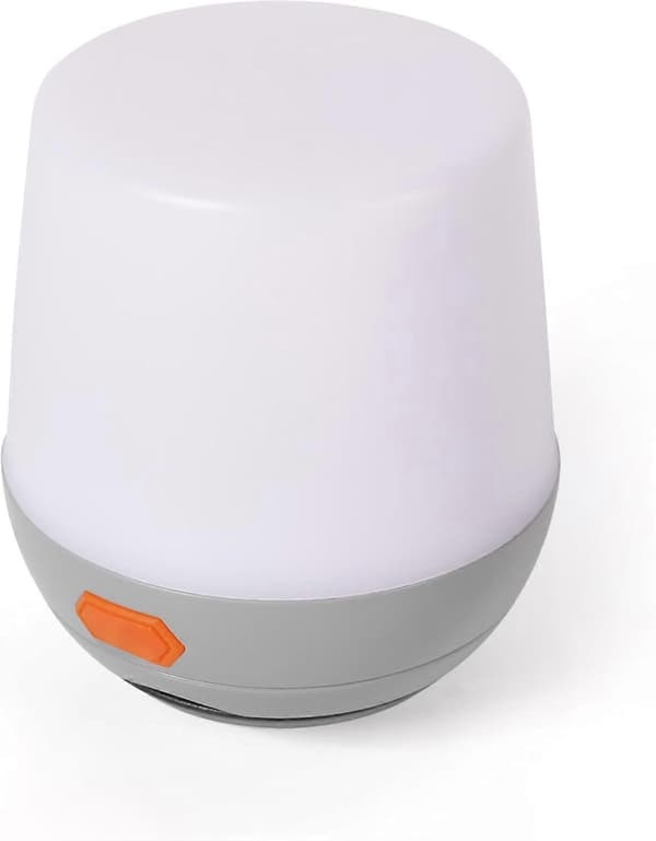 Mini sammenleggbar campinglykt, 180 lumen, LED mini camping, hvitt og rødt lys