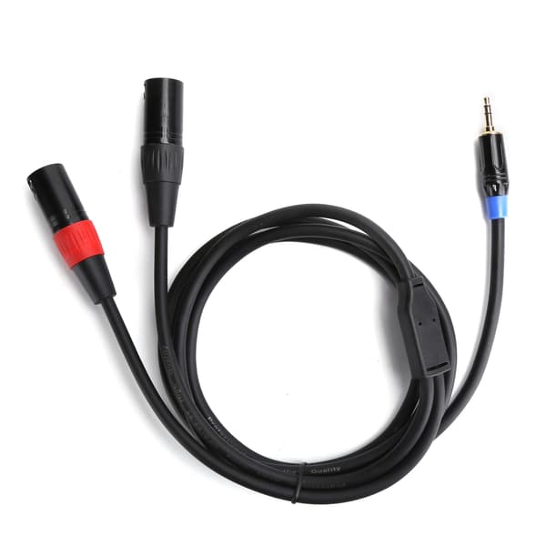 3,5 mm han til 2 XLR han lydkabel 5 m 16,4 ft til mixer effektforstærker