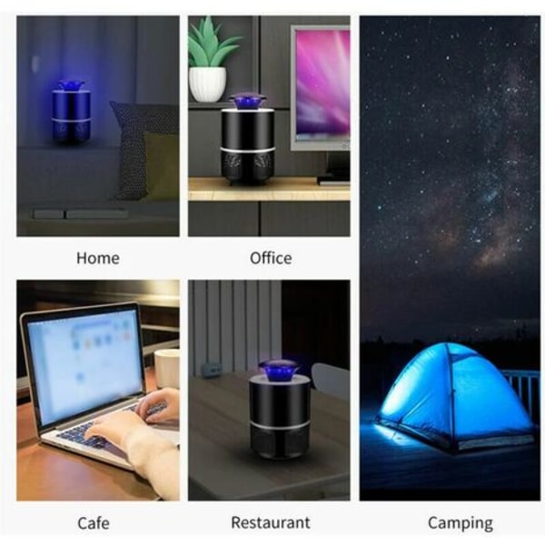 Lights Large Touch Light Sticky Mosquito Killer Husholdnings Mosquito Killer Lampe (hvid)