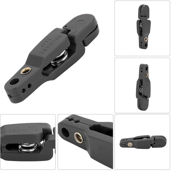 Vægtplaner Board Outrigger Downrigger Power Grip - Snap Release Clip (Sort)