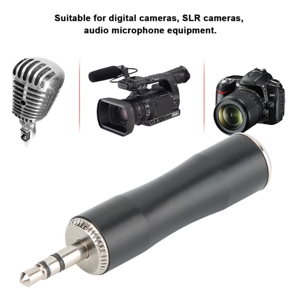 2 stk. 3,5 mm han til forgyldt mini XLR 3-benet hanbalanceret lydadapterstik