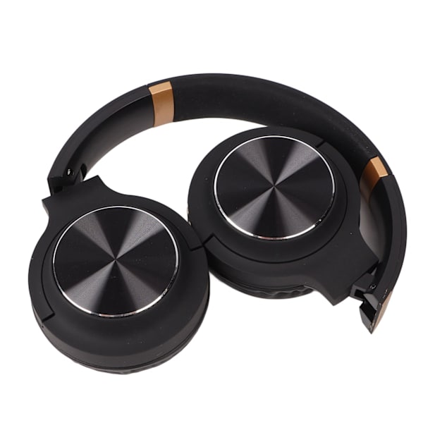 Foldbart Bluetooth Headset Støjreducerende HiFi Stereo Trådløse Hovedtelefoner Sort