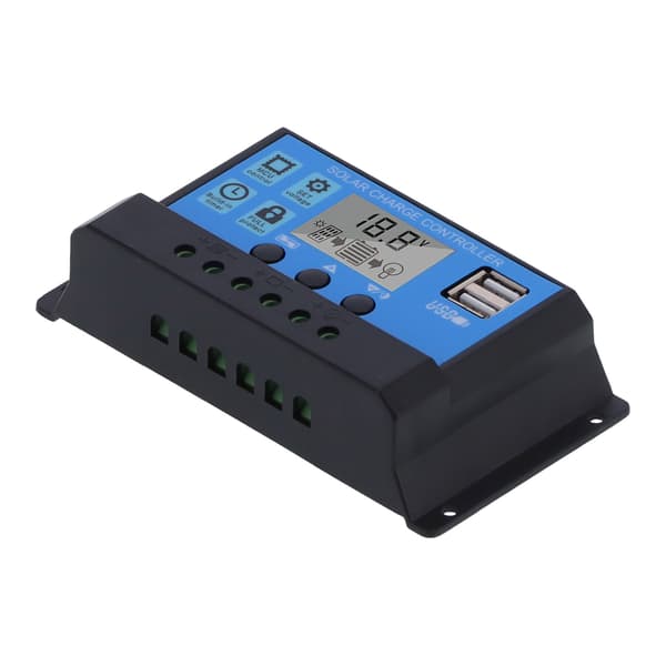 30A 12V 24V 2-veis MOS PWM Solcelleladeregulator 3-trinns Batteriregulator