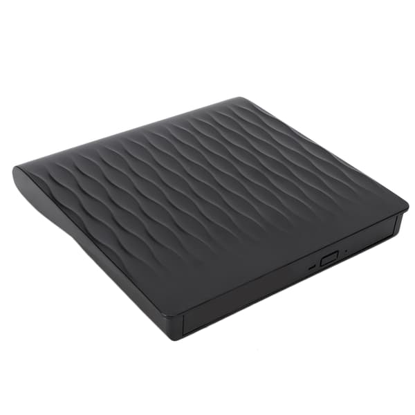 Bærbar USB 3.0 ekstern optisk drev 12,7 mm hævet korn sort til stationær notebook