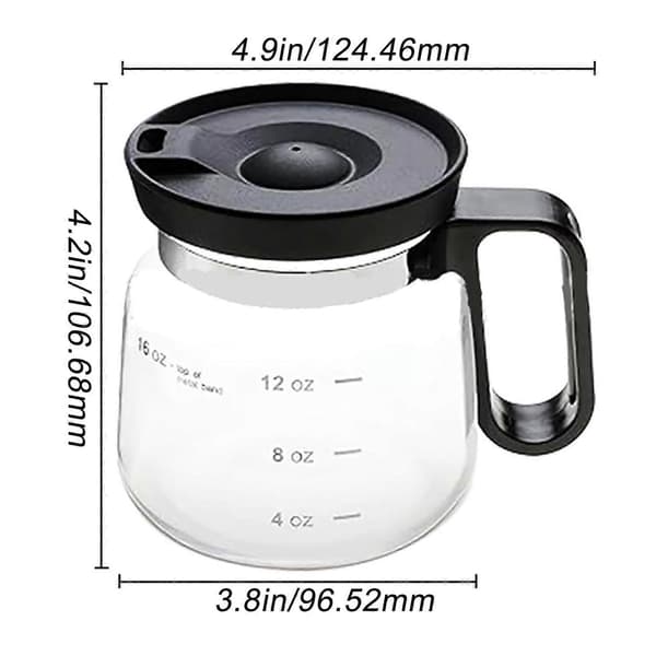 Stor kapacitet glas te kop til varme kolde drikke alsidig til kaffe te alle drikkevarer til morgenkaffe A