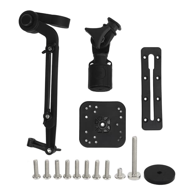 Fiskefinner Base Kit Nylon Rustfritt Stål Høy Klemkraft Transduser Monteringsarm