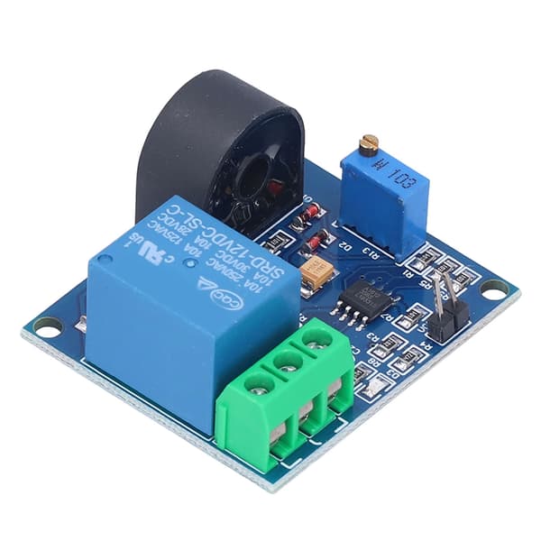 AC Strøm Detektions Sensor Modul 12V Relæ Beskyttelse 5A Overstrømsbeskyttelse Switch Output